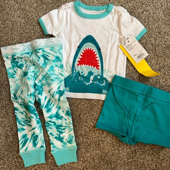 TODDLER JUMPING BEAN 3 PIECE PAJAMA SET SIZE 12M  #K47 - Picture 2 of 2